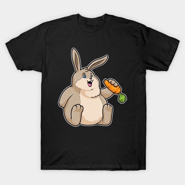 Rabbit with Carrot T-Shirt by Markus Schnabel